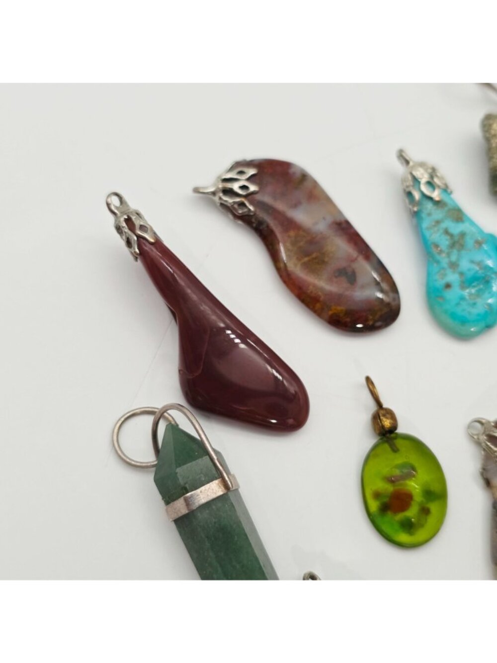 Mixed Gemstone Pendant Lot For Jewelry Making Or Crafting - Picture 3 of 8